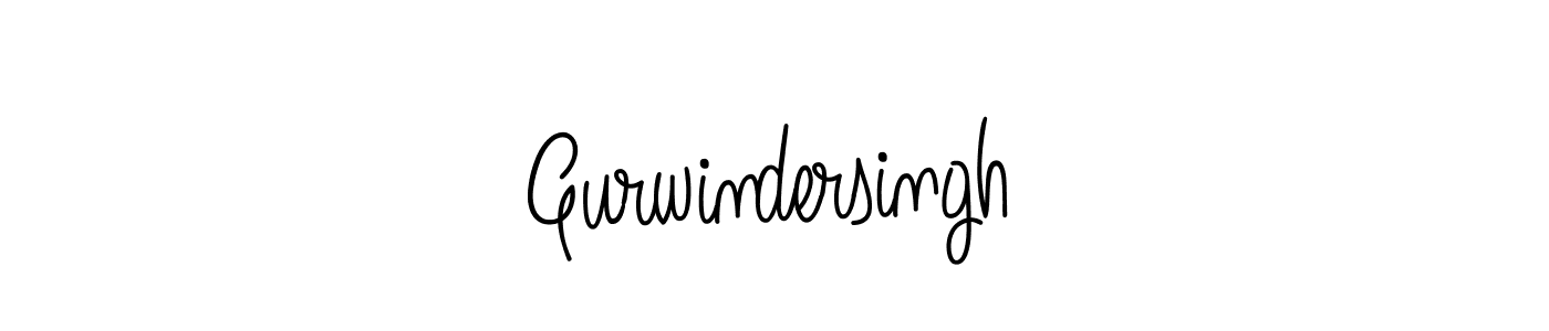 Make a beautiful signature design for name Gurwindersingh. With this signature (Angelique-Rose-font-FFP) style, you can create a handwritten signature for free. Gurwindersingh signature style 5 images and pictures png