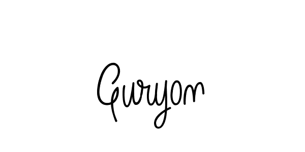 Also we have Guryon name is the best signature style. Create professional handwritten signature collection using Angelique-Rose-font-FFP autograph style. Guryon signature style 5 images and pictures png
