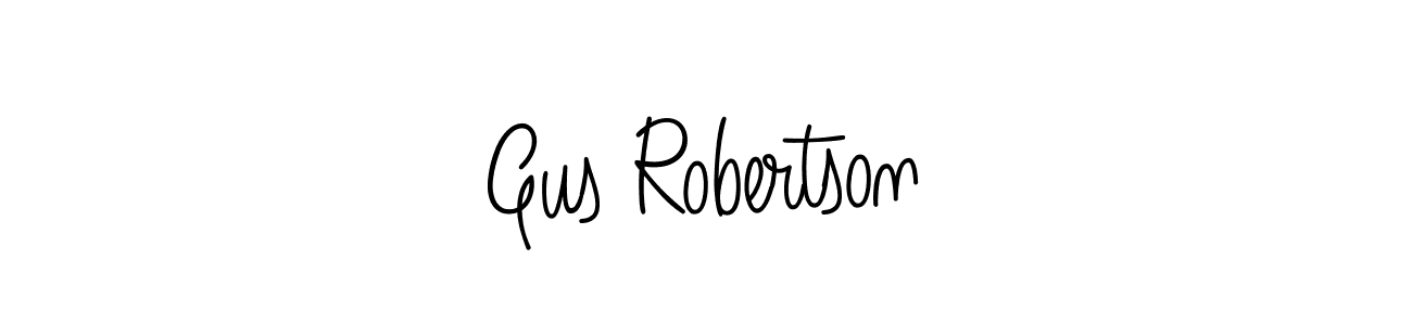 The best way (Angelique-Rose-font-FFP) to make a short signature is to pick only two or three words in your name. The name Gus Robertson include a total of six letters. For converting this name. Gus Robertson signature style 5 images and pictures png