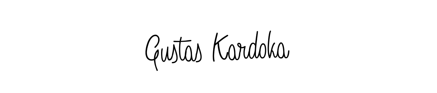 Similarly Angelique-Rose-font-FFP is the best handwritten signature design. Signature creator online .You can use it as an online autograph creator for name Gustas Kardoka. Gustas Kardoka signature style 5 images and pictures png