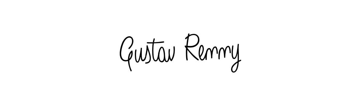 How to make Gustav Renny name signature. Use Angelique-Rose-font-FFP style for creating short signs online. This is the latest handwritten sign. Gustav Renny signature style 5 images and pictures png