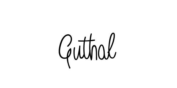 Use a signature maker to create a handwritten signature online. With this signature software, you can design (Angelique-Rose-font-FFP) your own signature for name Guthal. Guthal signature style 5 images and pictures png