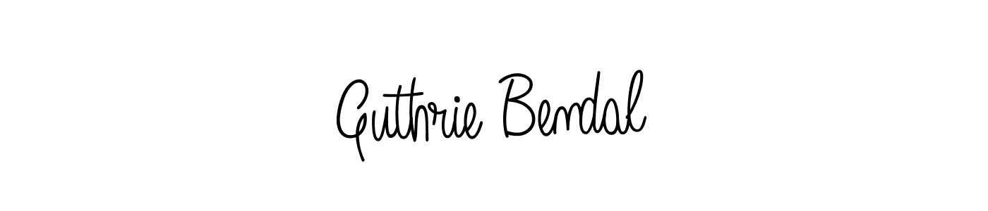 Guthrie Bendal stylish signature style. Best Handwritten Sign (Angelique-Rose-font-FFP) for my name. Handwritten Signature Collection Ideas for my name Guthrie Bendal. Guthrie Bendal signature style 5 images and pictures png