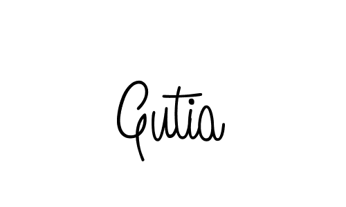 Create a beautiful signature design for name Gutia. With this signature (Angelique-Rose-font-FFP) fonts, you can make a handwritten signature for free. Gutia signature style 5 images and pictures png