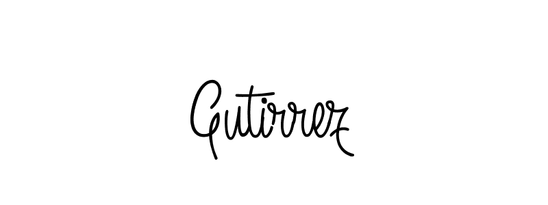 Use a signature maker to create a handwritten signature online. With this signature software, you can design (Angelique-Rose-font-FFP) your own signature for name Gutirrez. Gutirrez signature style 5 images and pictures png