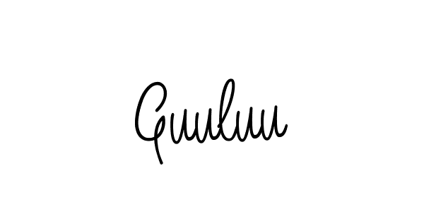 How to make Guuluu name signature. Use Angelique-Rose-font-FFP style for creating short signs online. This is the latest handwritten sign. Guuluu signature style 5 images and pictures png