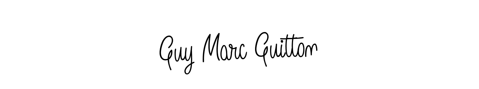 Create a beautiful signature design for name Guy Marc Guitton. With this signature (Angelique-Rose-font-FFP) fonts, you can make a handwritten signature for free. Guy Marc Guitton signature style 5 images and pictures png