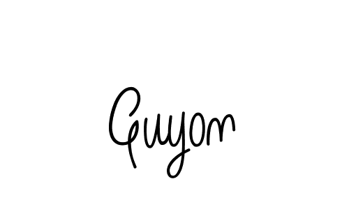 Also we have Guyon name is the best signature style. Create professional handwritten signature collection using Angelique-Rose-font-FFP autograph style. Guyon signature style 5 images and pictures png