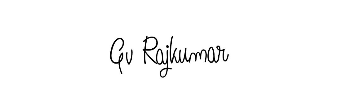 Gv Rajkumar stylish signature style. Best Handwritten Sign (Angelique-Rose-font-FFP) for my name. Handwritten Signature Collection Ideas for my name Gv Rajkumar. Gv Rajkumar signature style 5 images and pictures png