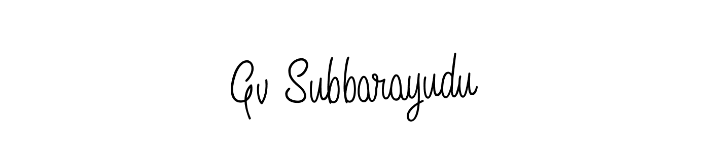 Once you've used our free online signature maker to create your best signature Angelique-Rose-font-FFP style, it's time to enjoy all of the benefits that Gv Subbarayudu name signing documents. Gv Subbarayudu signature style 5 images and pictures png