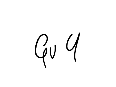 This is the best signature style for the Gv Y name. Also you like these signature font (Angelique-Rose-font-FFP). Mix name signature. Gv Y signature style 5 images and pictures png