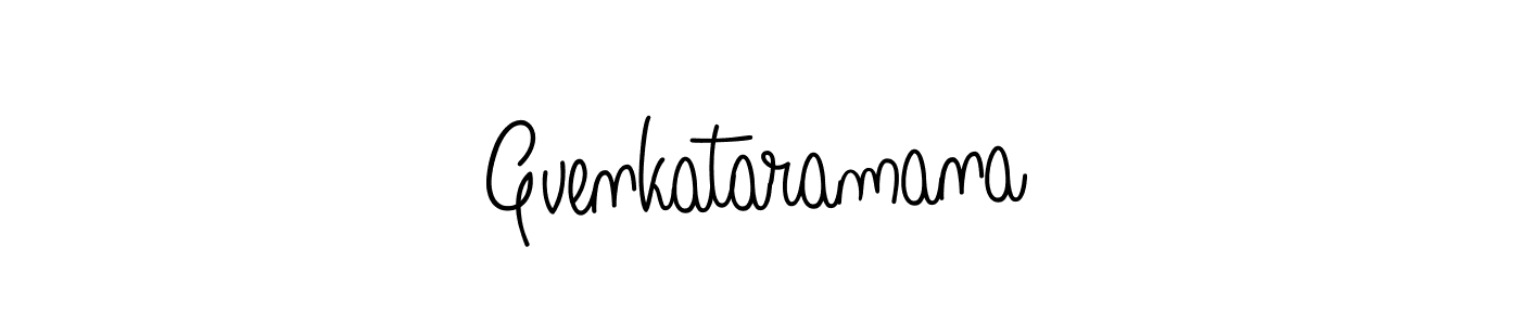 Design your own signature with our free online signature maker. With this signature software, you can create a handwritten (Angelique-Rose-font-FFP) signature for name Gvenkataramana. Gvenkataramana signature style 5 images and pictures png