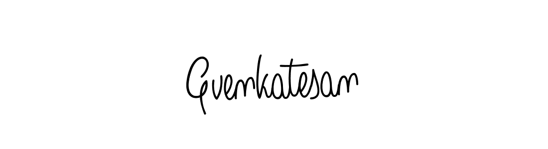 Design your own signature with our free online signature maker. With this signature software, you can create a handwritten (Angelique-Rose-font-FFP) signature for name Gvenkatesan. Gvenkatesan signature style 5 images and pictures png