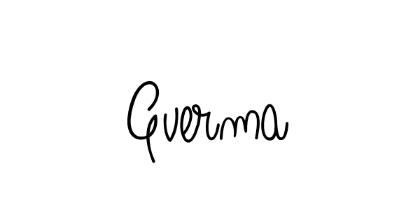 Create a beautiful signature design for name Gverma. With this signature (Angelique-Rose-font-FFP) fonts, you can make a handwritten signature for free. Gverma signature style 5 images and pictures png