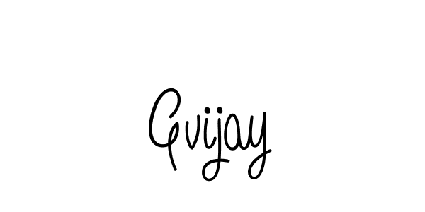 Gvijay stylish signature style. Best Handwritten Sign (Angelique-Rose-font-FFP) for my name. Handwritten Signature Collection Ideas for my name Gvijay. Gvijay signature style 5 images and pictures png