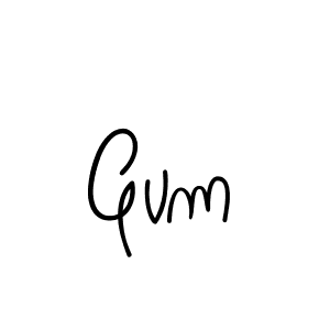 You should practise on your own different ways (Angelique-Rose-font-FFP) to write your name (Gvm) in signature. don't let someone else do it for you. Gvm signature style 5 images and pictures png