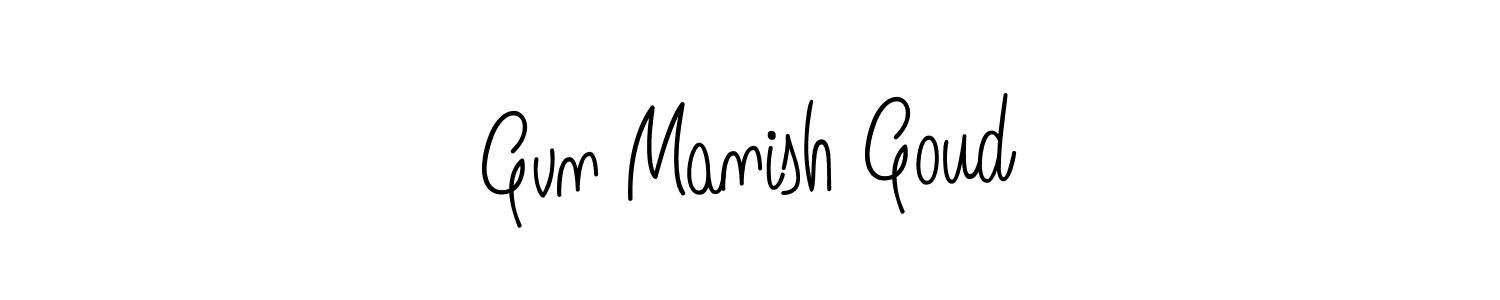 How to Draw Gvn Manish Goud signature style? Angelique-Rose-font-FFP is a latest design signature styles for name Gvn Manish Goud. Gvn Manish Goud signature style 5 images and pictures png