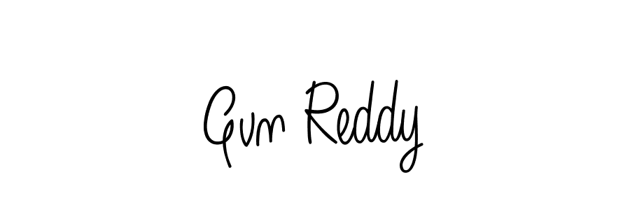 How to make Gvn Reddy name signature. Use Angelique-Rose-font-FFP style for creating short signs online. This is the latest handwritten sign. Gvn Reddy signature style 5 images and pictures png