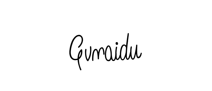 You should practise on your own different ways (Angelique-Rose-font-FFP) to write your name (Gvnaidu) in signature. don't let someone else do it for you. Gvnaidu signature style 5 images and pictures png