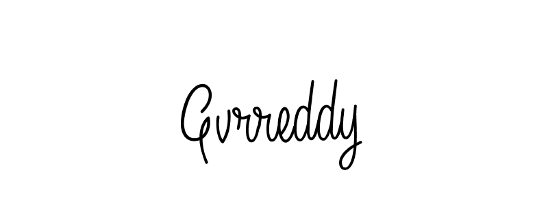 How to make Gvrreddy name signature. Use Angelique-Rose-font-FFP style for creating short signs online. This is the latest handwritten sign. Gvrreddy signature style 5 images and pictures png