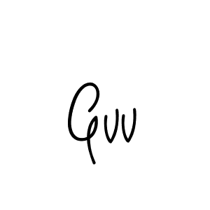 The best way (Angelique-Rose-font-FFP) to make a short signature is to pick only two or three words in your name. The name Gvv include a total of six letters. For converting this name. Gvv signature style 5 images and pictures png