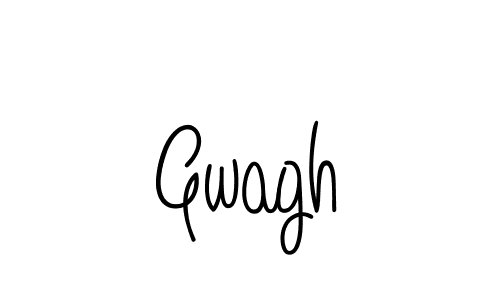 Make a beautiful signature design for name Gwagh. With this signature (Angelique-Rose-font-FFP) style, you can create a handwritten signature for free. Gwagh signature style 5 images and pictures png