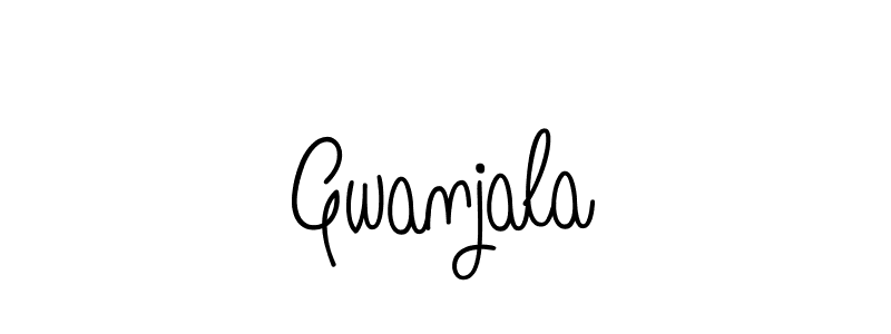 How to make Gwanjala signature? Angelique-Rose-font-FFP is a professional autograph style. Create handwritten signature for Gwanjala name. Gwanjala signature style 5 images and pictures png