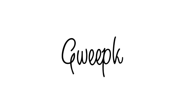 Best and Professional Signature Style for Gweepk. Angelique-Rose-font-FFP Best Signature Style Collection. Gweepk signature style 5 images and pictures png