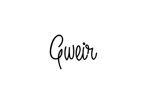 Create a beautiful signature design for name Gweir. With this signature (Angelique-Rose-font-FFP) fonts, you can make a handwritten signature for free. Gweir signature style 5 images and pictures png