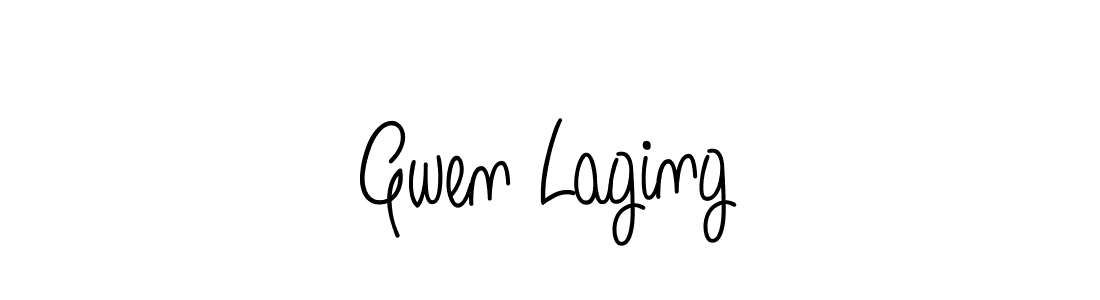 Angelique-Rose-font-FFP is a professional signature style that is perfect for those who want to add a touch of class to their signature. It is also a great choice for those who want to make their signature more unique. Get Gwen Laging name to fancy signature for free. Gwen Laging signature style 5 images and pictures png