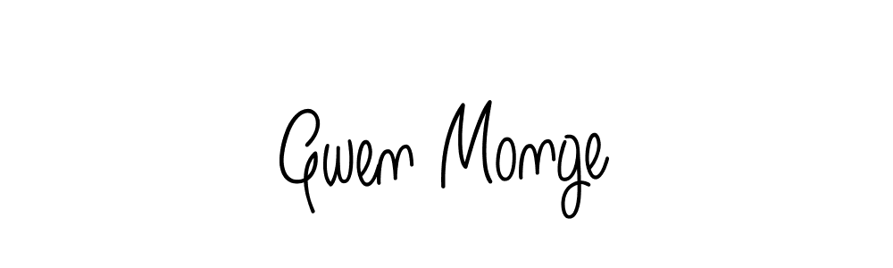 Design your own signature with our free online signature maker. With this signature software, you can create a handwritten (Angelique-Rose-font-FFP) signature for name Gwen Monge. Gwen Monge signature style 5 images and pictures png