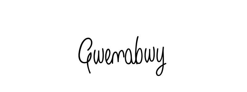 The best way (Angelique-Rose-font-FFP) to make a short signature is to pick only two or three words in your name. The name Gwenabwy include a total of six letters. For converting this name. Gwenabwy signature style 5 images and pictures png