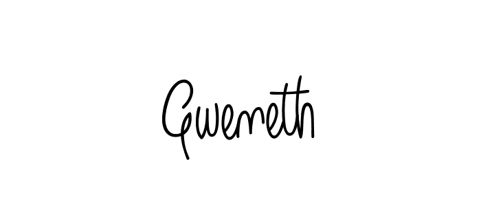 Design your own signature with our free online signature maker. With this signature software, you can create a handwritten (Angelique-Rose-font-FFP) signature for name Gweneth. Gweneth signature style 5 images and pictures png