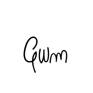 Make a beautiful signature design for name Gwm. Use this online signature maker to create a handwritten signature for free. Gwm signature style 5 images and pictures png