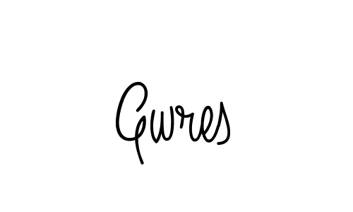 Gwres stylish signature style. Best Handwritten Sign (Angelique-Rose-font-FFP) for my name. Handwritten Signature Collection Ideas for my name Gwres. Gwres signature style 5 images and pictures png