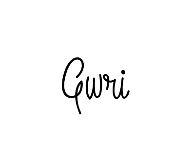 Use a signature maker to create a handwritten signature online. With this signature software, you can design (Angelique-Rose-font-FFP) your own signature for name Gwri. Gwri signature style 5 images and pictures png