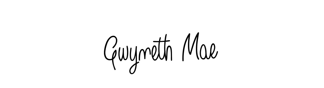 Create a beautiful signature design for name Gwyneth Mae. With this signature (Angelique-Rose-font-FFP) fonts, you can make a handwritten signature for free. Gwyneth Mae signature style 5 images and pictures png