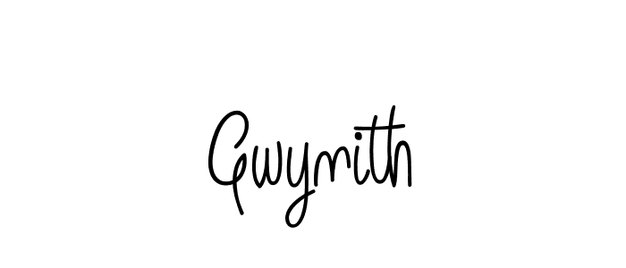 You should practise on your own different ways (Angelique-Rose-font-FFP) to write your name (Gwynith) in signature. don't let someone else do it for you. Gwynith signature style 5 images and pictures png