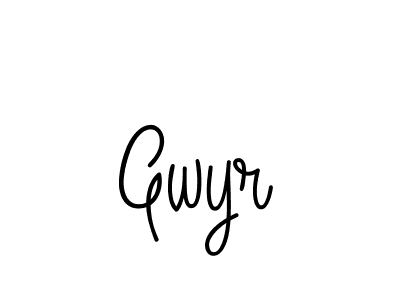 Make a beautiful signature design for name Gwyr. With this signature (Angelique-Rose-font-FFP) style, you can create a handwritten signature for free. Gwyr signature style 5 images and pictures png