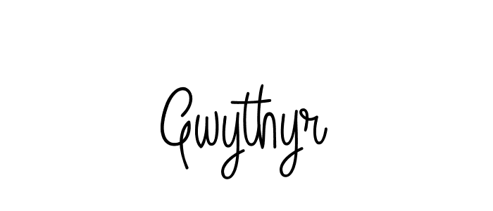 Use a signature maker to create a handwritten signature online. With this signature software, you can design (Angelique-Rose-font-FFP) your own signature for name Gwythyr. Gwythyr signature style 5 images and pictures png