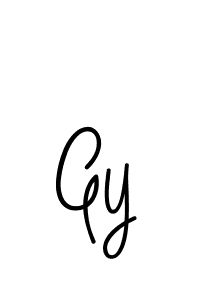 You should practise on your own different ways (Angelique-Rose-font-FFP) to write your name (Gy) in signature. don't let someone else do it for you. Gy signature style 5 images and pictures png