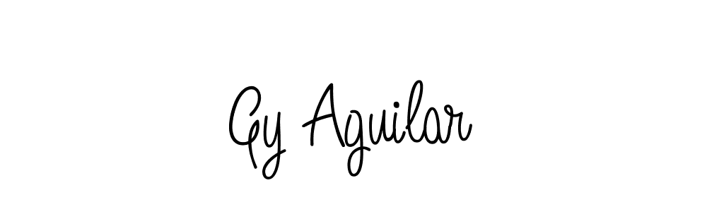 Design your own signature with our free online signature maker. With this signature software, you can create a handwritten (Angelique-Rose-font-FFP) signature for name Gy Aguilar. Gy Aguilar signature style 5 images and pictures png