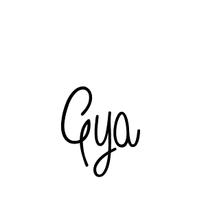 if you are searching for the best signature style for your name Gya. so please give up your signature search. here we have designed multiple signature styles  using Angelique-Rose-font-FFP. Gya signature style 5 images and pictures png