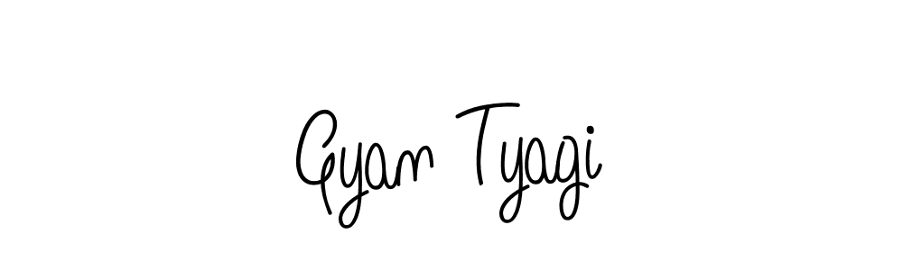 Use a signature maker to create a handwritten signature online. With this signature software, you can design (Angelique-Rose-font-FFP) your own signature for name Gyan Tyagi. Gyan Tyagi signature style 5 images and pictures png