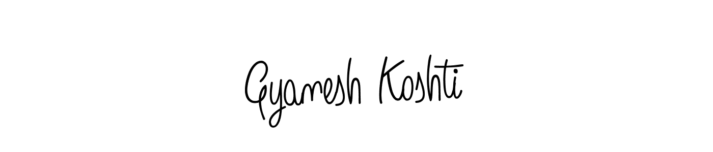 It looks lik you need a new signature style for name Gyanesh Koshti. Design unique handwritten (Angelique-Rose-font-FFP) signature with our free signature maker in just a few clicks. Gyanesh Koshti signature style 5 images and pictures png