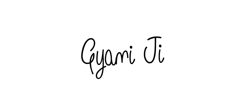 Create a beautiful signature design for name Gyani Ji. With this signature (Angelique-Rose-font-FFP) fonts, you can make a handwritten signature for free. Gyani Ji signature style 5 images and pictures png