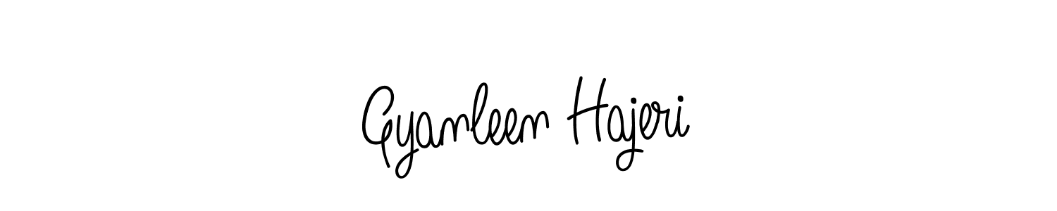 Use a signature maker to create a handwritten signature online. With this signature software, you can design (Angelique-Rose-font-FFP) your own signature for name Gyanleen Hajeri. Gyanleen Hajeri signature style 5 images and pictures png