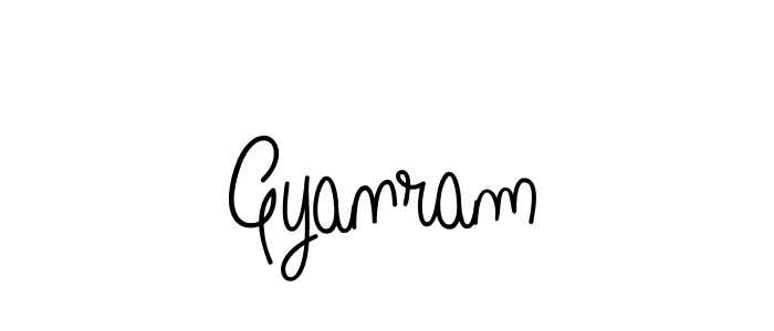 Gyanram stylish signature style. Best Handwritten Sign (Angelique-Rose-font-FFP) for my name. Handwritten Signature Collection Ideas for my name Gyanram. Gyanram signature style 5 images and pictures png