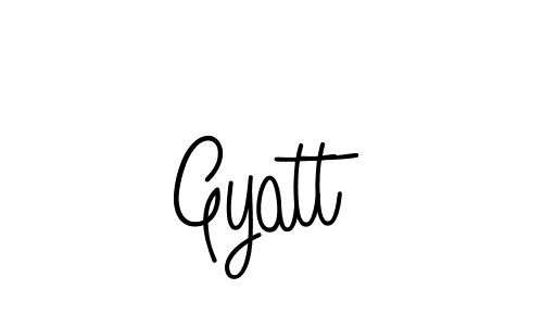 How to Draw Gyatt signature style? Angelique-Rose-font-FFP is a latest design signature styles for name Gyatt. Gyatt signature style 5 images and pictures png