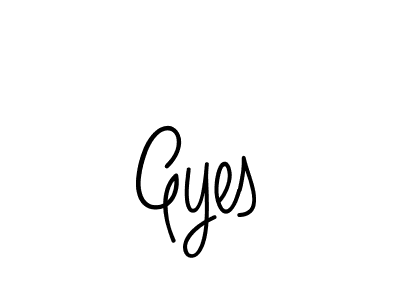 How to make Gyes signature? Angelique-Rose-font-FFP is a professional autograph style. Create handwritten signature for Gyes name. Gyes signature style 5 images and pictures png